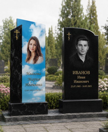 Памятник из стекла или гранита