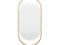 Дизайнерское настенное зеркало Glass Memory Muse в металлической раме золотого цвета